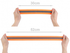 Guma s reflexným pásom š. 40 mm - balenie 1 m Guma s reflexným pásom š. 40 mm - balenie 1 m